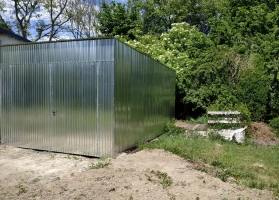 Garáže z pozinkovaného plechu 58