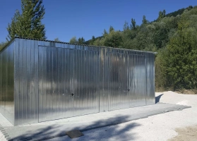 Garáže z pozinkovaného plechu 22