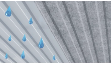 Porovnání střešného plechu s filcem a bez